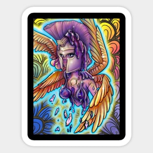 Rainbow Warrior Angel Sticker